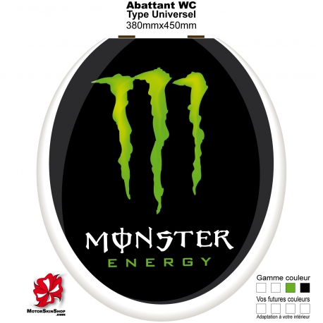 Sticker abattant WC Monster Energy