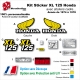 Kit Sticker XL 125 Honda autocollant cadre 1974 - 1978