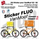 Kit Sticker Décoration VanMoof S3 / S2 Protection Design Wrapping Protection Peinture cadre 2020 et 2021-2022