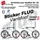 Kit Sticker Décoration VanMoof S3 / S2 Protection Design Wrapping Protection Peinture cadre 2020 et 2021-2022