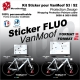 Kit Sticker Décoration VanMoof S3 / S2 Protection Design Wrapping Protection Peinture cadre 2020 et 2021-2022