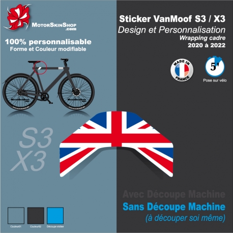 Sticker Décoration VanMoof S3/X3 Design et Personnalisation Wrapping cadre (A)