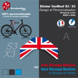 Sticker Décoration VanMoof S3/X3 Design et Personnalisation Wrapping cadre (A)