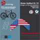 Sticker Décoration VanMoof S3/X3 Design et Personnalisation Wrapping cadre (B)