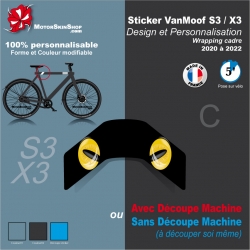 Sticker Décoration VanMoof S3/X3 Design et Personnalisation Wrapping cadre (C)