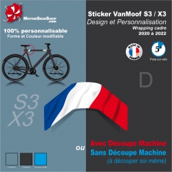 Sticker Décoration VanMoof S3/X3 Design et Personnalisation Wrapping cadre (D)