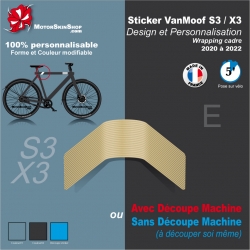 Sticker VanMoof S3 / X3 Design et Personnalisation Wrapping cadre