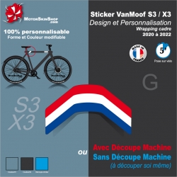 Sticker Décoration VanMoof S3/X3 Design et Personnalisation Wrapping cadre (H)