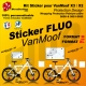 Kit Sticker Décoration VanMoof S3 / S2 Protection Design Wrapping Protection Peinture cadre 2020 et 2021-2022