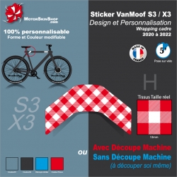 Sticker Décoration VanMoof S3/X3 Design et Personnalisation Wrapping cadre