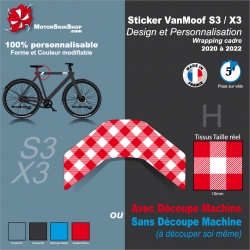 Sticker VanMoof S3 / X3 Design et Personnalisation Wrapping cadre