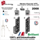 Sticker Fourche VTT TORA 302 Rock Shox Black 2008