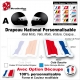 Sticker Drapeau National France pour Casque Décoration