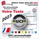 Sticker Cadre Vélo UCI APPROVED 2023 Texte modifiable