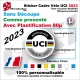 Sticker Cadre Vélo UCI APPROVED 2023 Texte modifiable