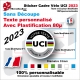 Sticker Cadre Vélo UCI APPROVED 2023 Texte modifiable