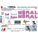 Sticker cadre Cycles Méral 1986 Lait Fraise Autocollant