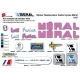 Sticker cadre Cycles Méral 1986 Lait Fraise Autocollant