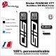 Sticker FOURCHE VTT RockShox SID Black Forks 2022 2023