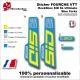 Sticker FOURCHE VTT RockShox SID SL Ultimate Blue Forks 2021 2022 2023