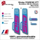 Sticker FOURCHE VTT RockShox SID SL Ultimate Blue Forks 2021 2022 2023