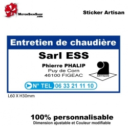 Sticker PRO artisan plombier maçon électricien