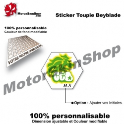 Sticker Beyblade Rock Leone