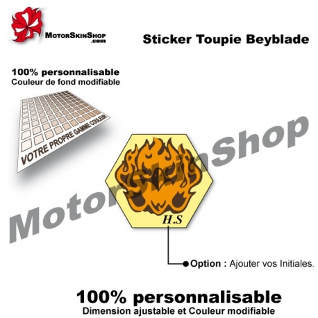 Sticker toupie Beyblade Burn Fireblaze