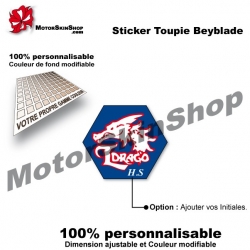 Sticker toupie Beyblade L'Drago