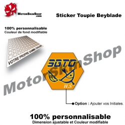 Sticker toupie Beyblade Flame Sagottario