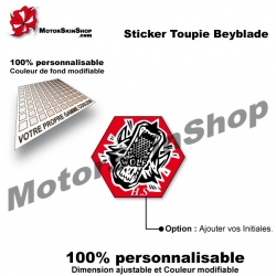 Sticker Beyblade Dark Wolf