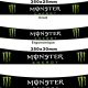 Sticker pare soleil casque Monster Energy