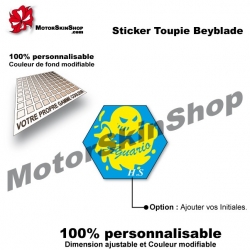 Sticker toupie Beyblade Storm Aquario