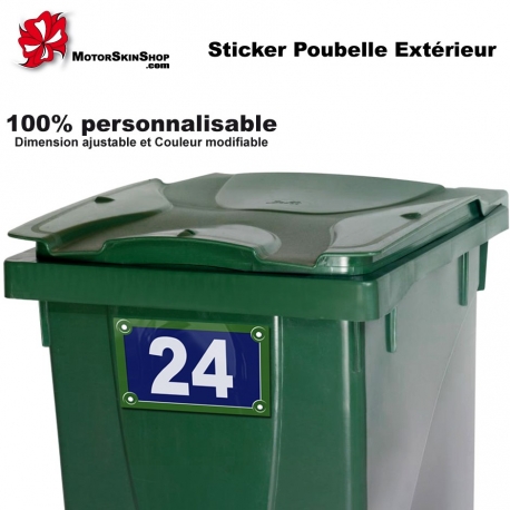 Sticker poubelle extérieur