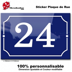 Sticker Numéro de Rue
