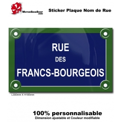 Sticker Plaque de Rue Paris