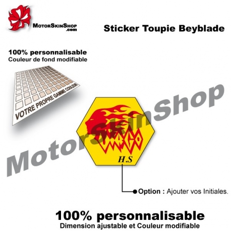 Sticker toupie Beyblade Earth Virgo