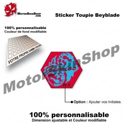 Sticker Beyblade Evil Gemios