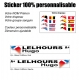 Sticker nominatif Vélo Moto Quad Karting Jet Ski personnalisable