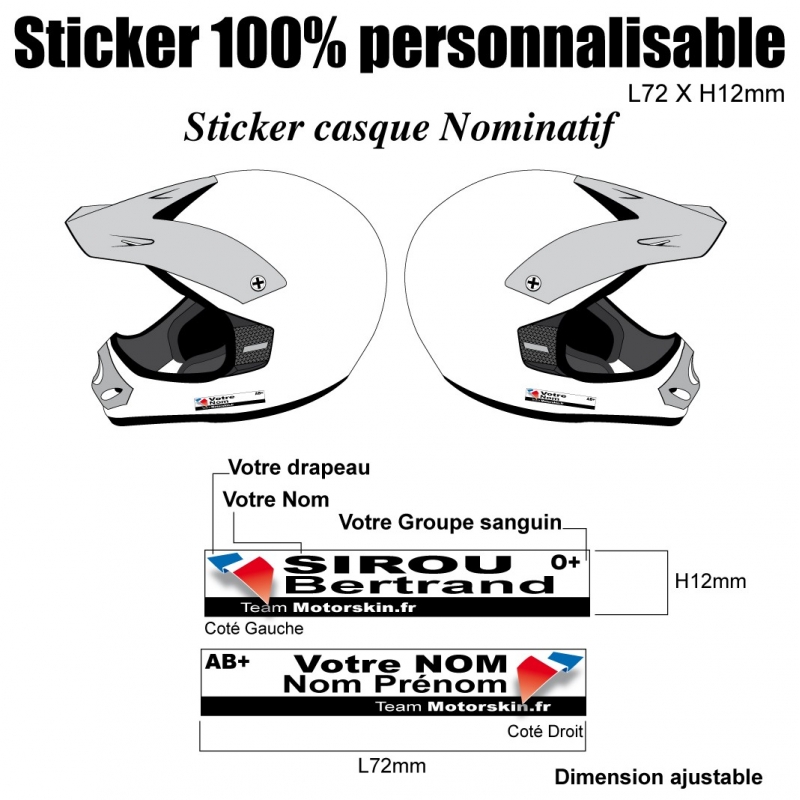 Sticker Ski Personnalisable
