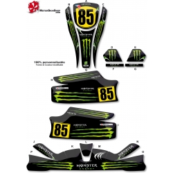 Kit déco Karting KG Unico Monster Energy