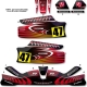 Kit déco Karting KG Unico rouge