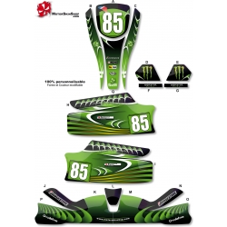 Kit déco Karting KG Unico Vert personnalisable