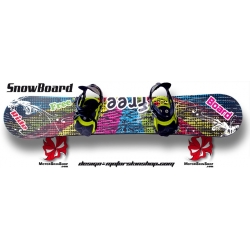 Sticker SnowBoard Free personnalisable