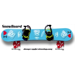 Sticker SnowBoard Twitter personnalisable