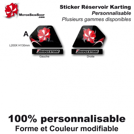 Sticker réservoir Karting