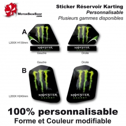 Sticker réservoir Karting Monster Energy