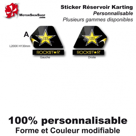 Sticker réservoir Karting RockStar