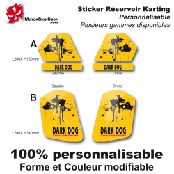 Sticker réservoir Karting Dark Dog