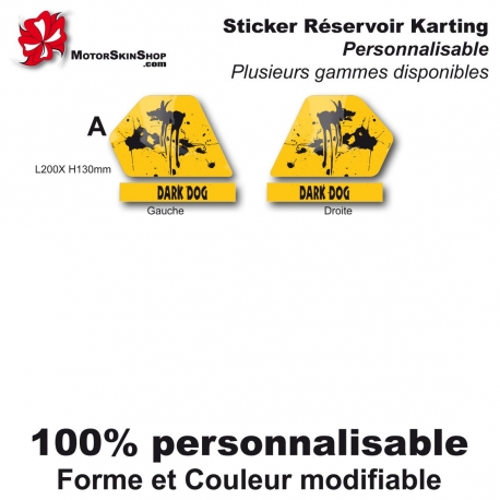Sticker réservoir Karting Dark Dog